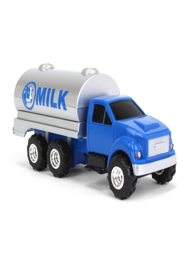 ERTL 1/64 Blue Tandem Milk Tank Truck 47493 - Image 2